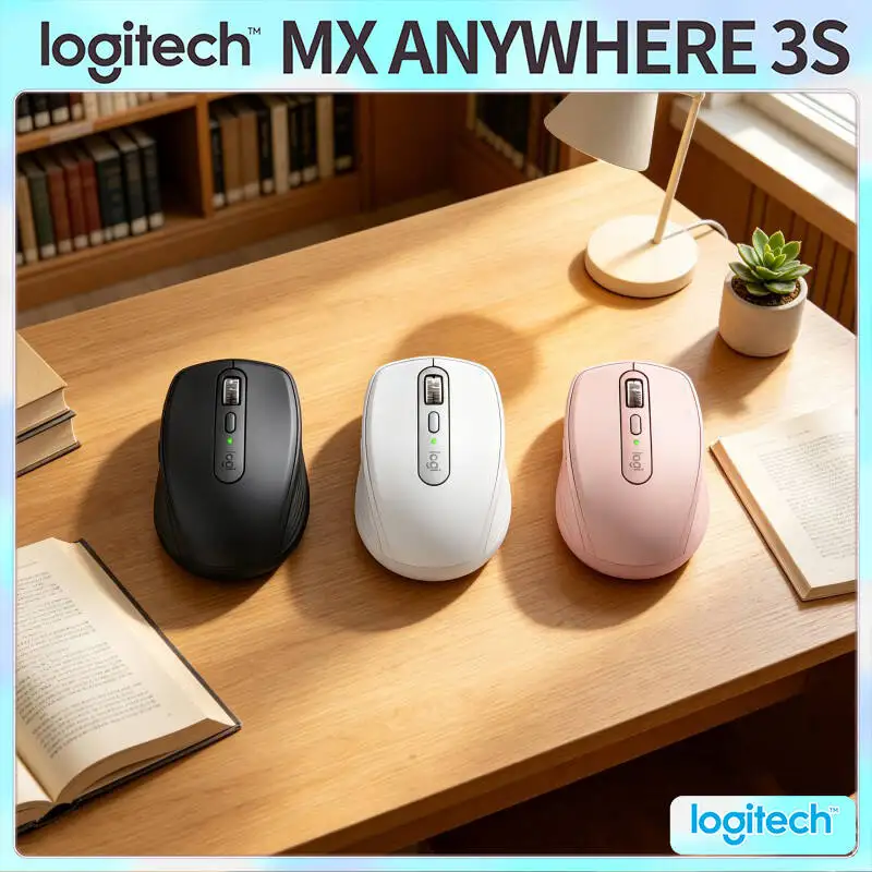 

Ergonomic Wireless MX Anywhere 3S - 8K DPI, MagSpeed Scroll, Anti-Slip Surface, Great for Beauty Store Customer Skin Matching