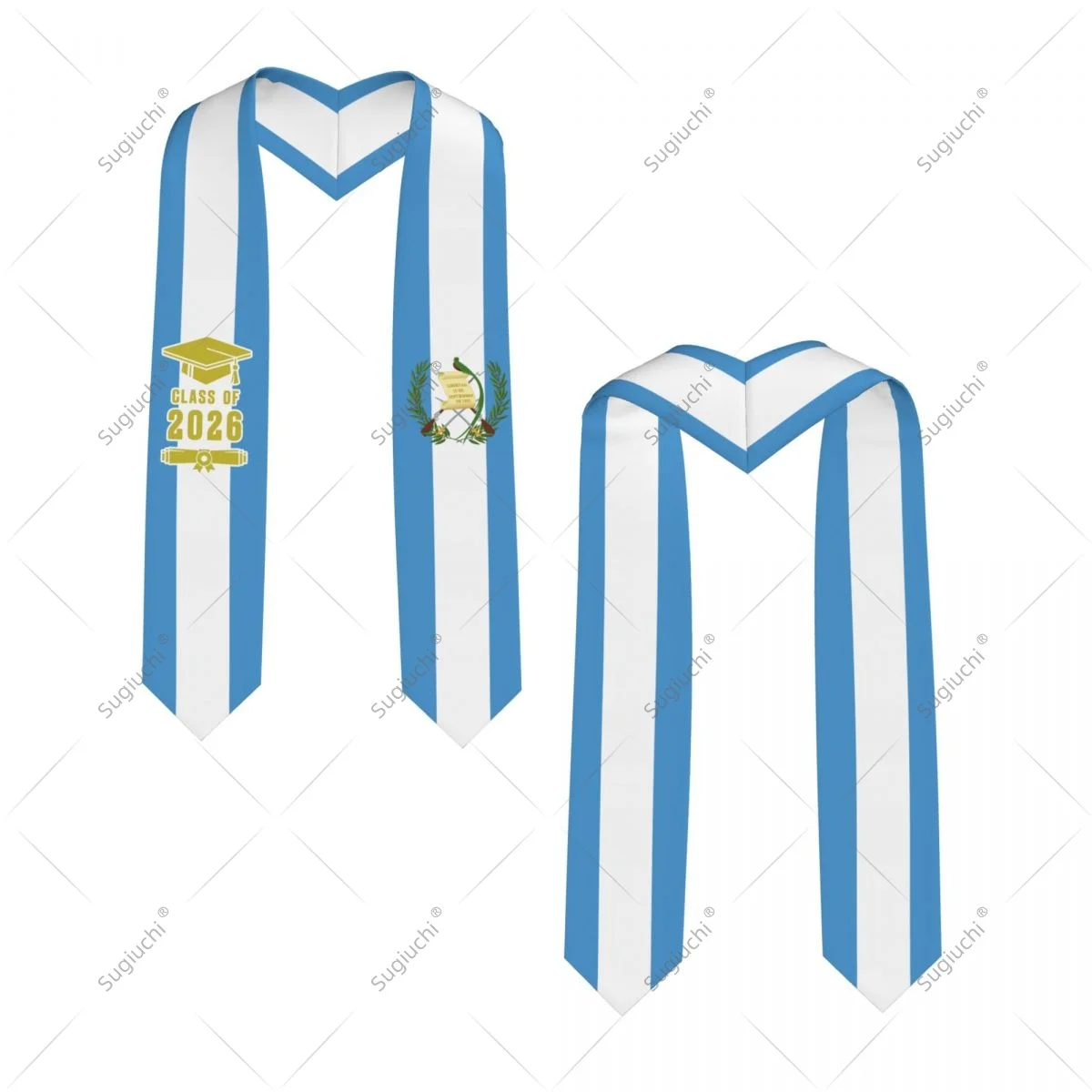 

Guatemala Flag Class Of 2026 Graduation Stole Sash Scarf For International Students Proud Ceremony Adult Unisex