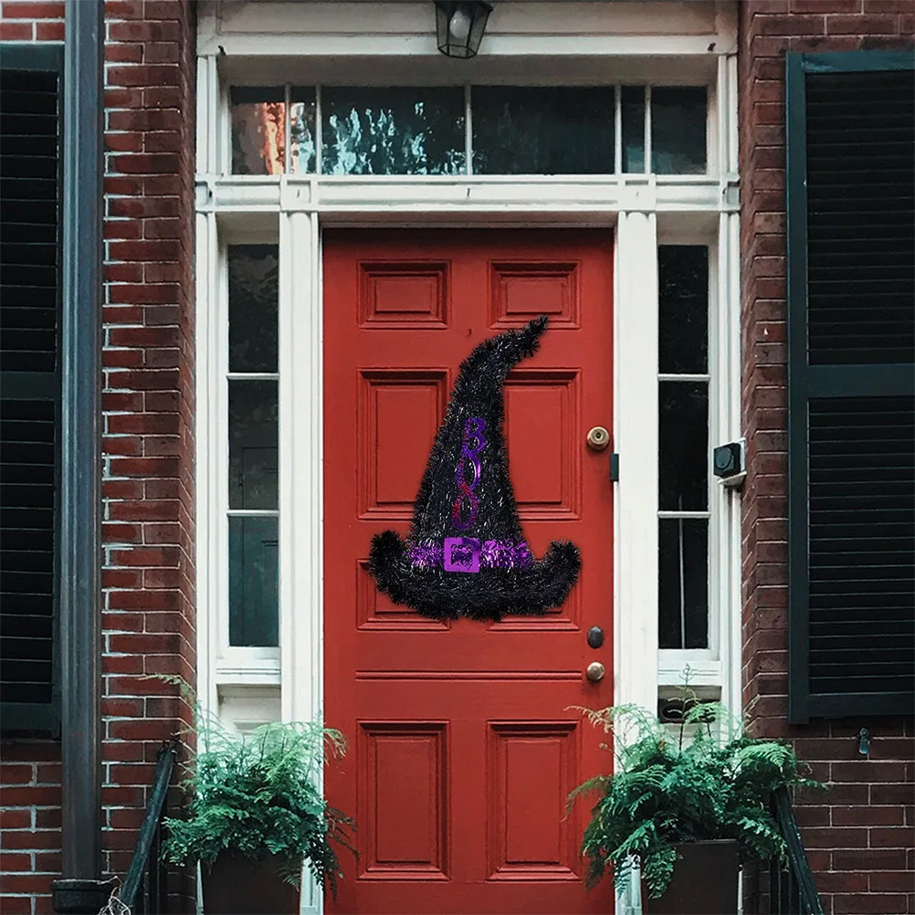 

Iron Witch Hat Wreath Hoop Metal Frame Halloween DIY Wreath Making Garland Garland Hoop Flower Arranging Frame