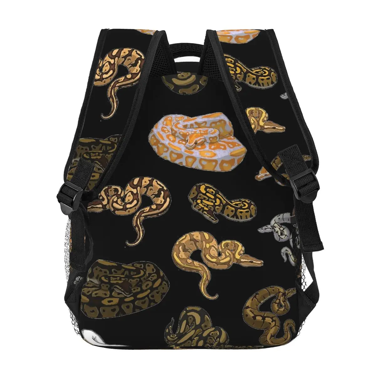 Ball Python Morph Snake Pattern Backpacks Boys Girls Bookbag Children School Bags Travel Rucksack Shoulder Bag Large Capacity