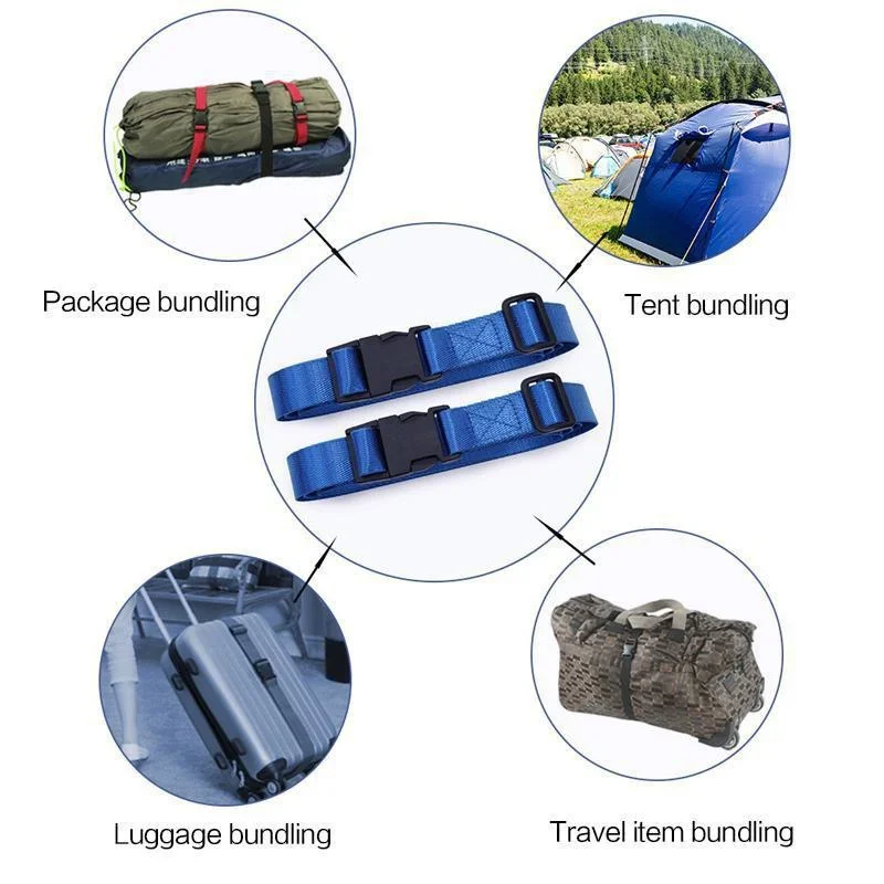 Heavy Duty Adjustable Nylon Braided Luggage Belt Durable Secure Outdoor Gear 1/3M Lap Belt Home Hardware