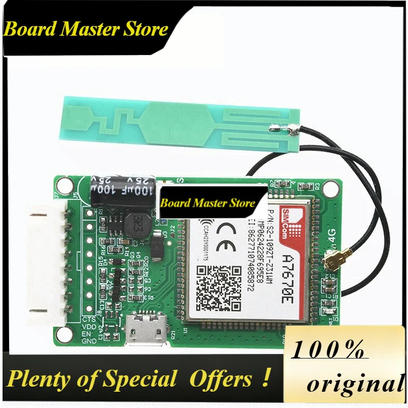 BoMaSSIMCOM A7670E LTE Cat1 Module, 4G+GSM+GNSS GPS Positioning IoT Wireless Communication Module