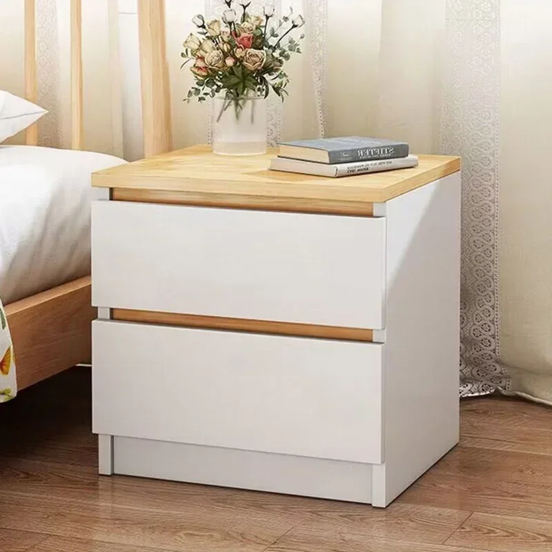 Selected Good Items 2025 Cross-border White Wood Hotel Organizer Bedside Table
