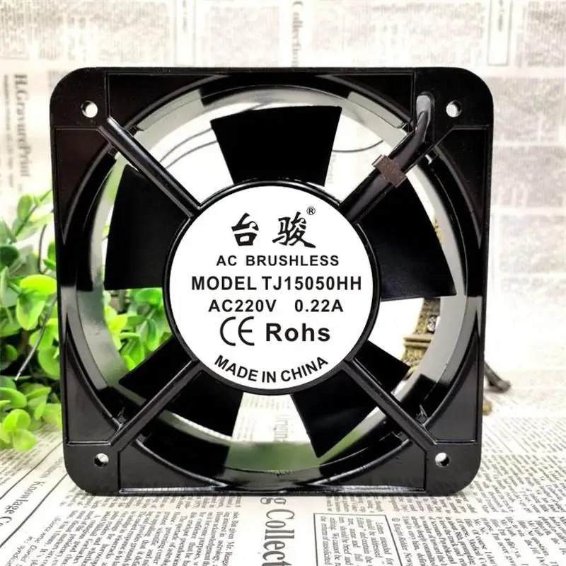 New Cooling Fan For TJ15050HH AC220V 0.22A 15CM 15050 Metal High Temperature Cooling Fan