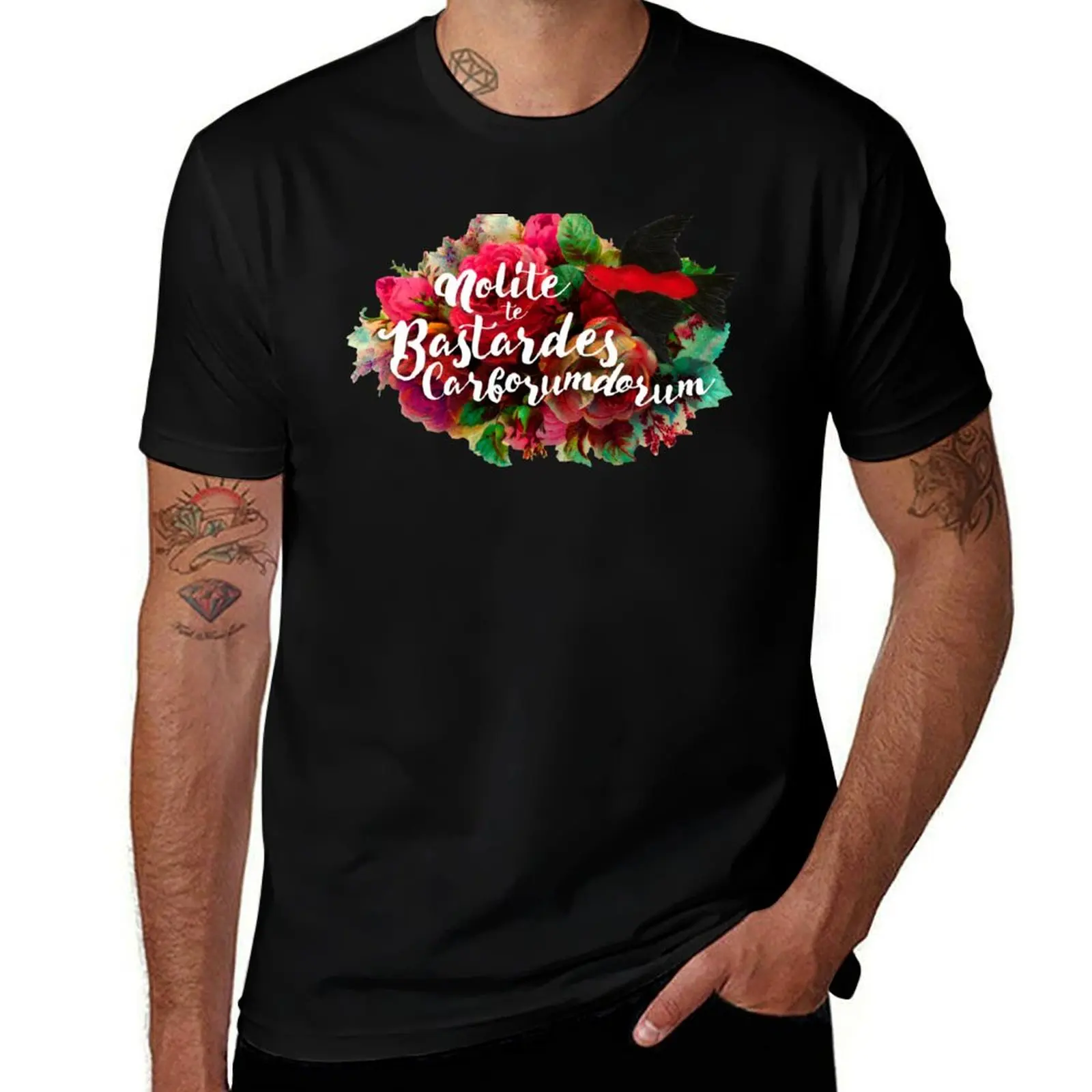 Don't Let the Bastards Grind You Down T-Shirt Stain Resistant Casual Tee T-Shirt