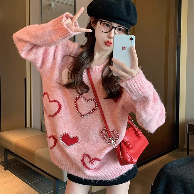 الخريف الشتاء المرأة محبوك سترة غير بالمنز الراقية أعلى جولة Ne Long Sve العادية رقيقة طاقم Ne سترة