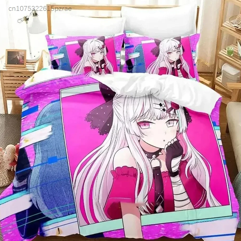 Kawaii Girl Ishigami Nozomi Anime Bedding Set,Duvet Cover Bed Set Quilt Cover Pillowcase,King Queen Twin Size Boys Girls Adults