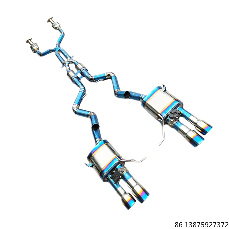 

For M3 E90 E92 E93 E9X V8 4.0 2008-2013 Titanium Valved Sport Exhaust System With Catalyst Front Pipe