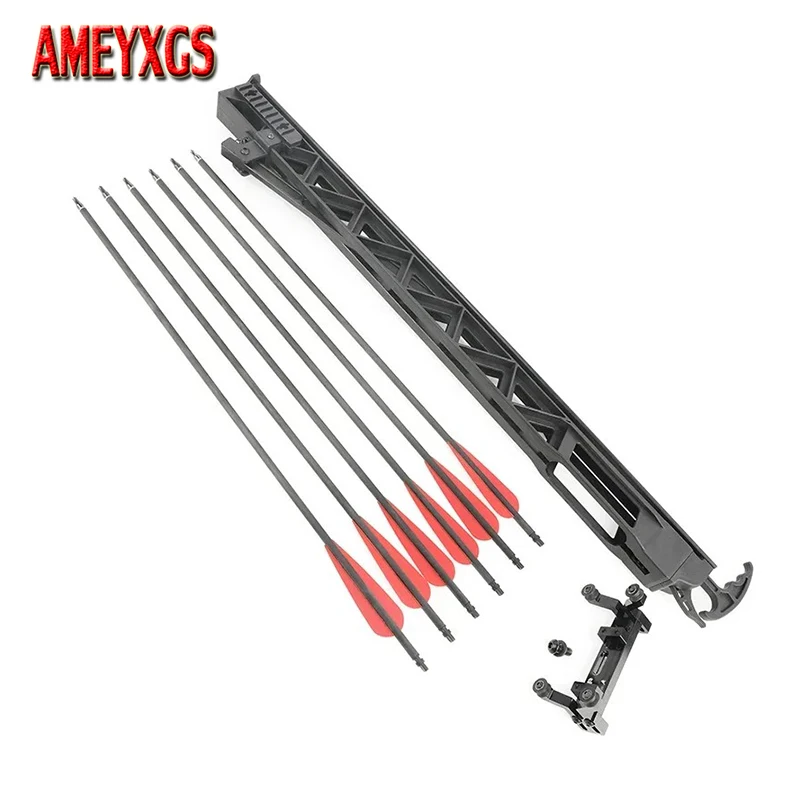 

1Set Arrow Launcher Track 6pcs Pure Carbon Arrow Launching Orbital for Compound Bow Recurve Bow Hunting Archery Shooting