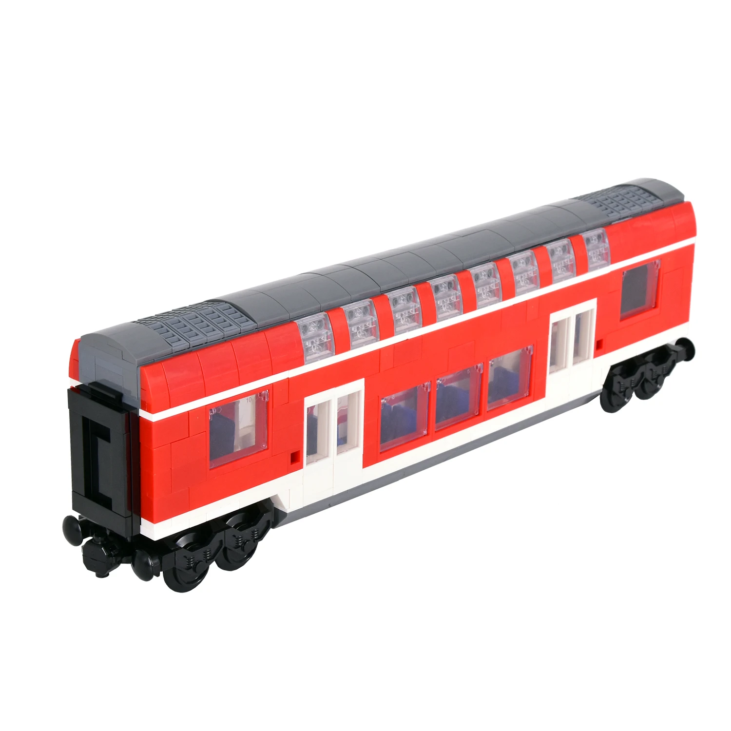 

Конструктор MOC City Creative Express: Пассажирский поезд и легкорельсовая дорога, технические игрушки DIY для детей, подарки