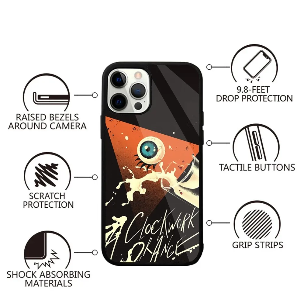 A C-Clockwork O-Orange Movie Phone Case Strong Magnetic For IPhone 15,14,13,Pro,Max,Plus, For Magsafe Wireless Charging image 4