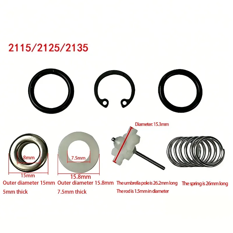 2135 Ir2131 Pneumatic Wrench Intake Switch Umbrella Rod Sealing Ring Main Shaft Small Air Cannon Accessories