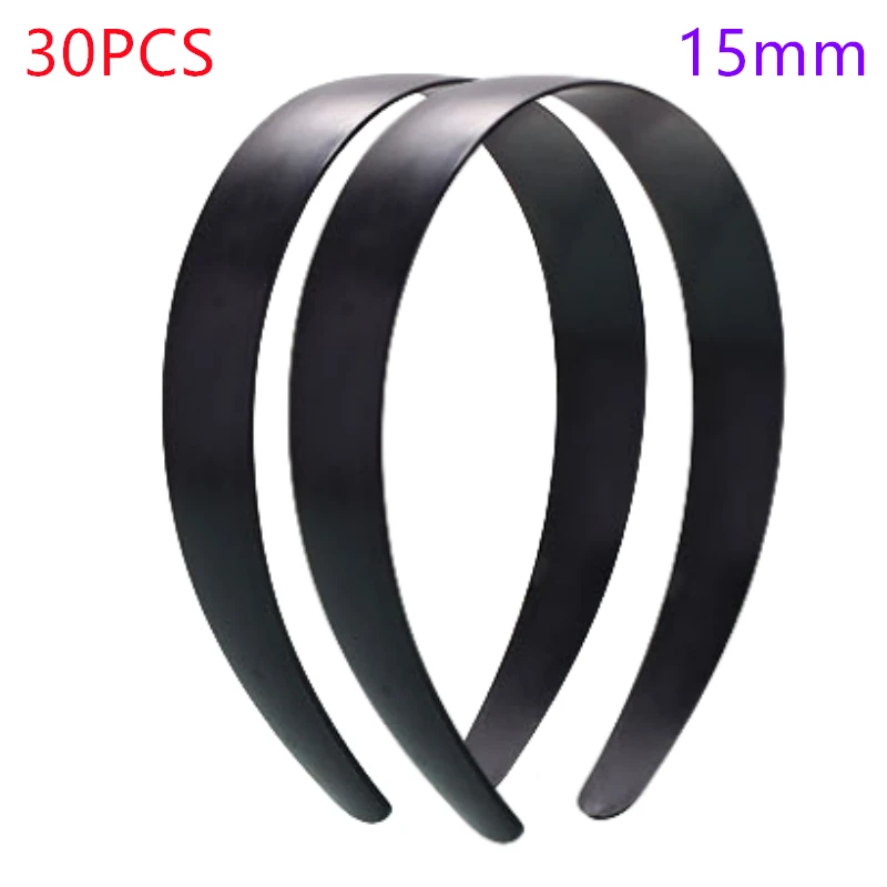 30pcs 1.5/2CM Wide Plastic Headband For Girls Adult DIY Hard Hairbands Hair Hoop Women Lady Headband Hair Jewelry Accessories