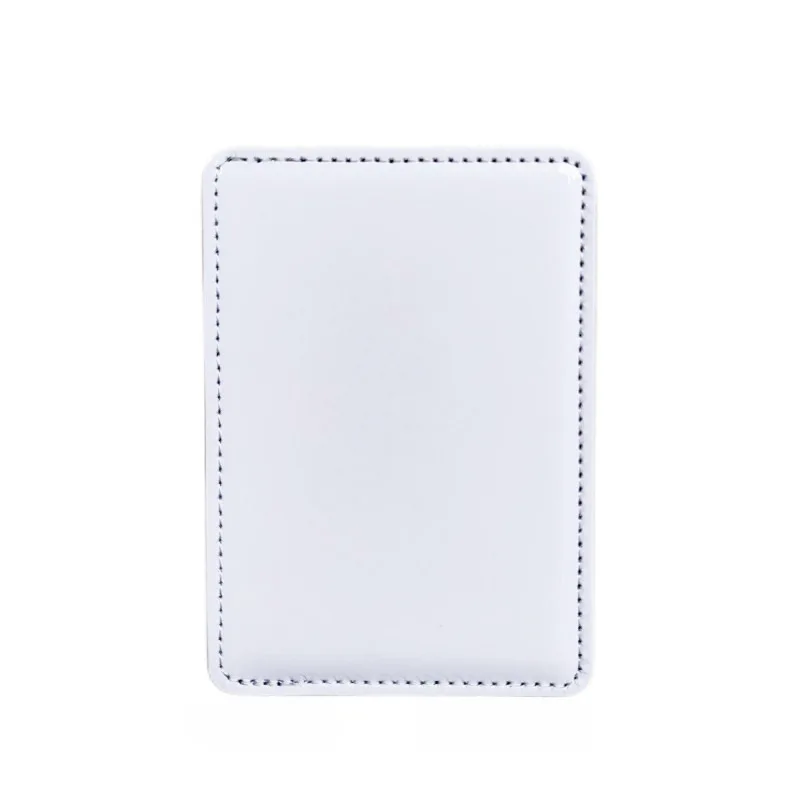 DHL100pcs Sublimation DIY Blank PU Side Credit Card Holder