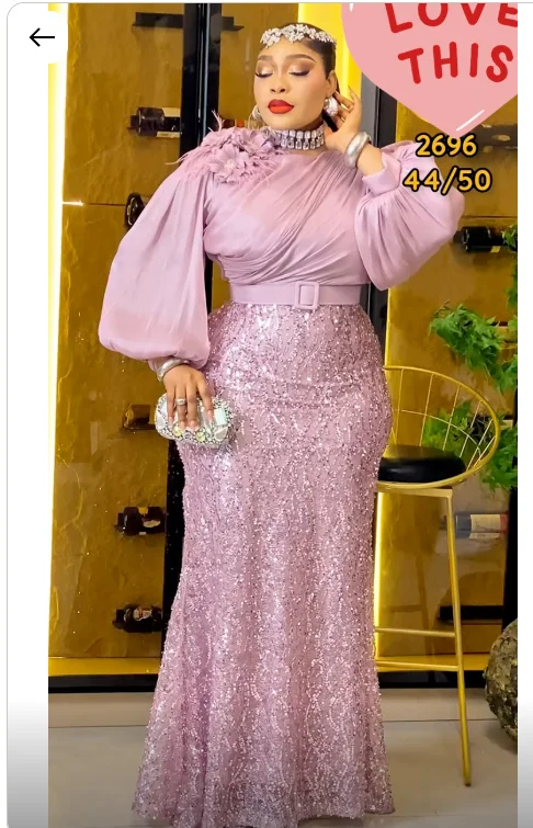 Modern Pink Sequins 2027 Formal Evening Dresses With Long Sleeves Plus Size Customized Prom Party Gowns For African Women