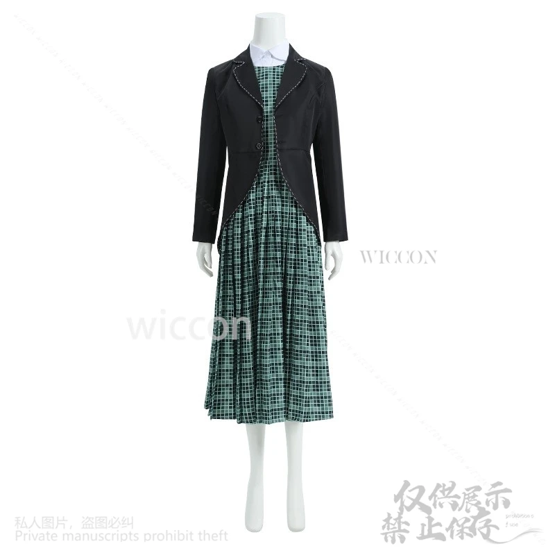 Conjunto de vestido y abrigo de Cosplay para mujer, traje de Cosplay de Anime, película de terror, Beetl 2, Lydia, uniforme, juego de rol para fiesta de Halloween, Lolita