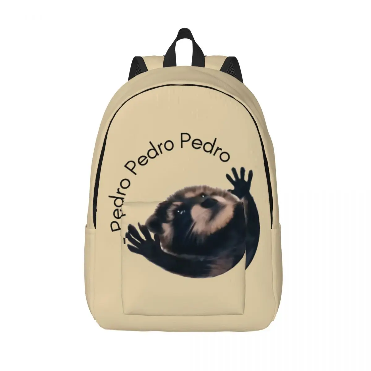 Pedro Racoon Funny Meme Fashion Backpack with Pocket High School Business Daypack for Men Women Laptop Computer Shoulder Bag