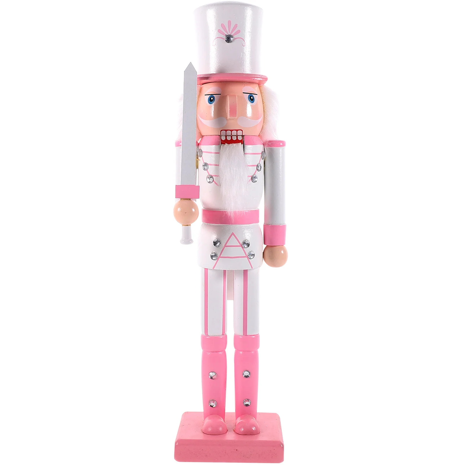 

Nutcracker Soldier Christmas Wooden Puppet Smooth Surface Xmas Table Ornament Festive Holiday Nutcracker Decoration