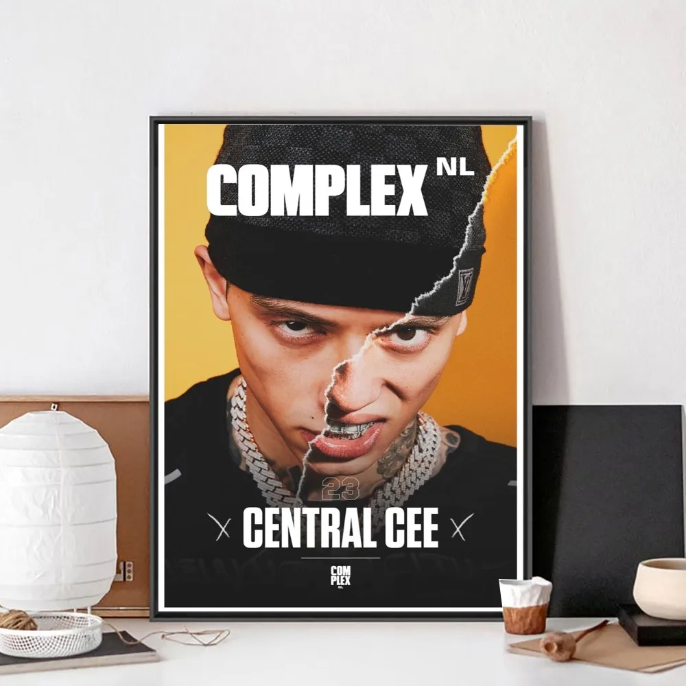 Pop Hip Hop Rapper Central Cee Poster No Framed Poster Kraft Club Bar Paper Vintage Poster Wall Painting Bedroom Study Stickers