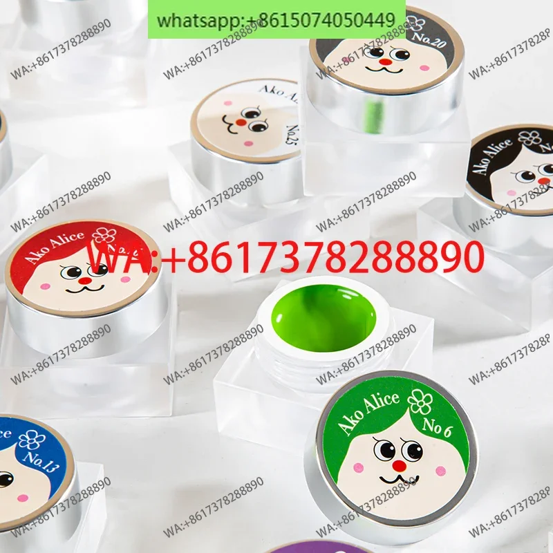 AKO official flagship store, painted glue 26-color character cartoon leave-in super solid color silky cute wind