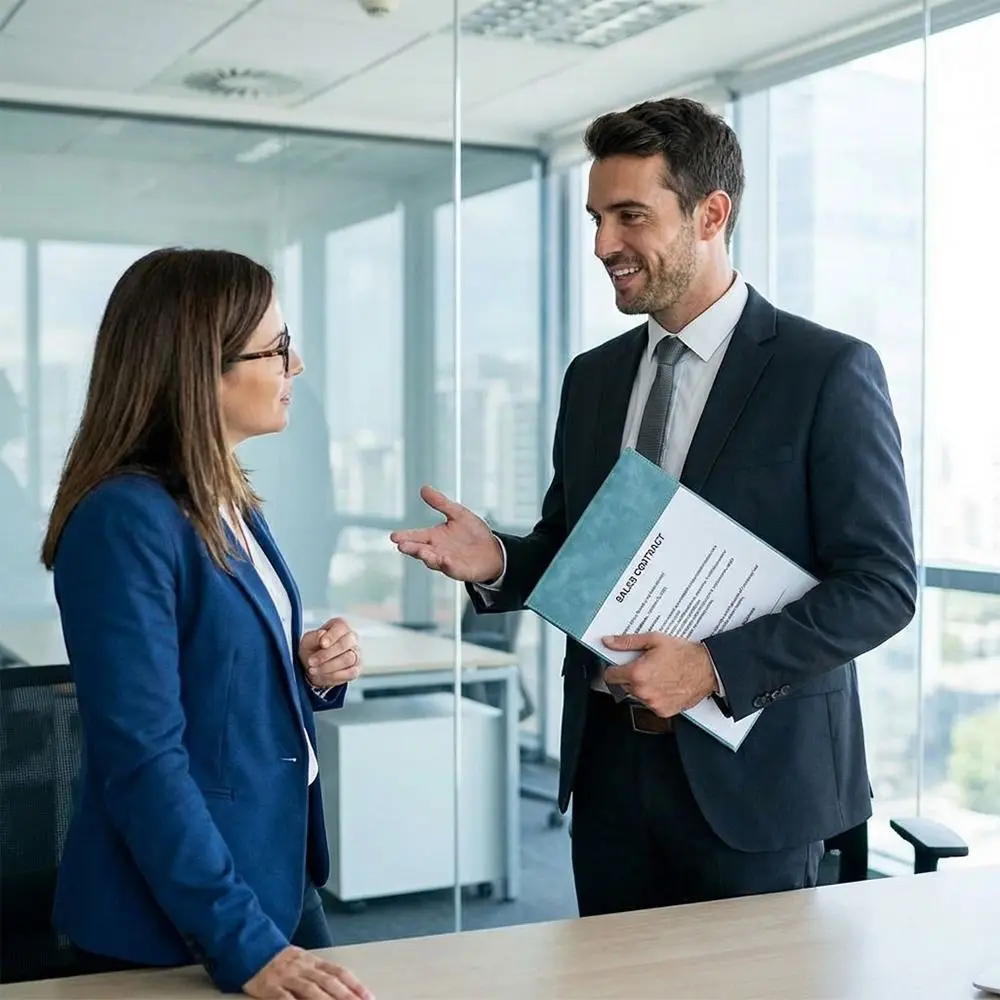 

New Suede File Folder A4 With Sticky Notes Clipboard Writing Pad Business Office