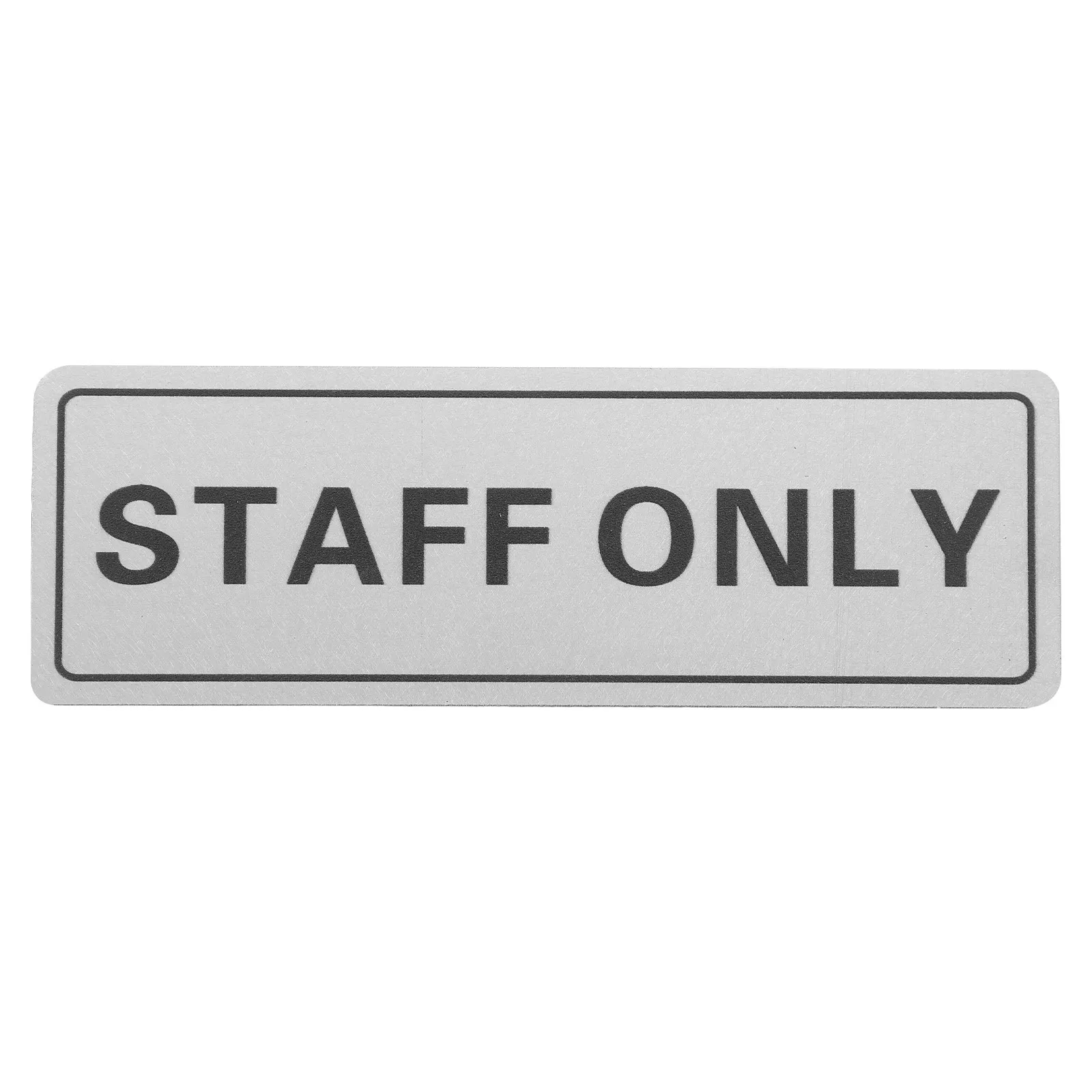 Staff Only Sign Aluminum Door Wall Mount Plaque for Office Shopping Mall Store Room Employee Only Rectangle Public Area Status