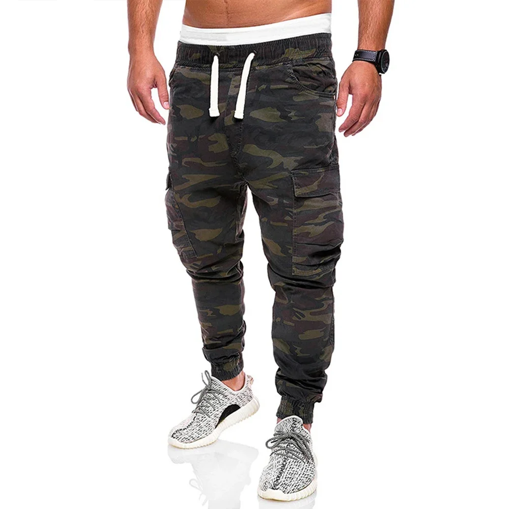 Men's Camouflage Cargo Pant Sweatpants Large Size 4xl Casual Joggers Trousers Hip Hop Army Green Camo Pants Streetwear