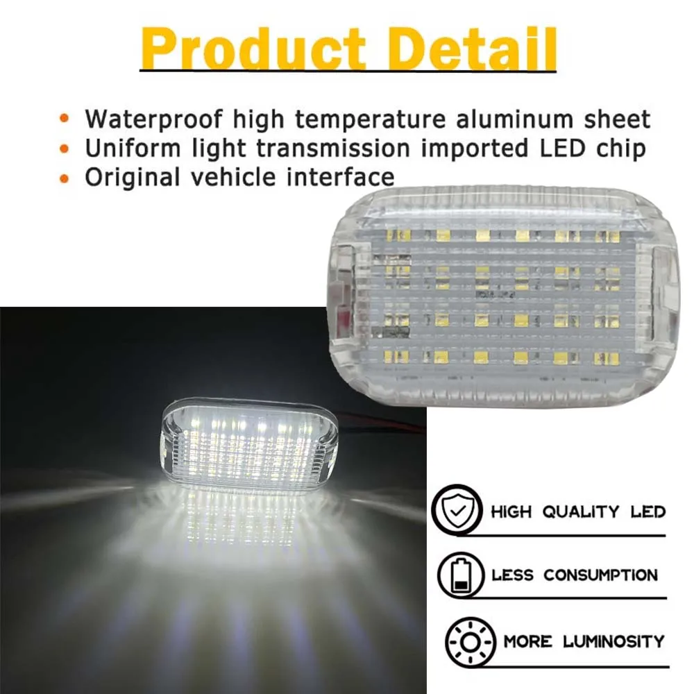 LED Interior Cabin Courtesy Cargo Load Space Area Dome Light White For 2014-2024 Transit 150/250/350/350 HD Van Transit Connect