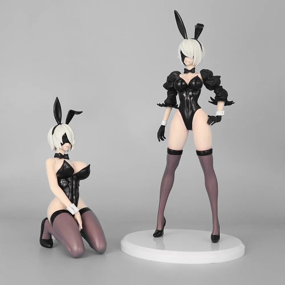 27CM Gioco Anime NieR:Automata Ver1.1a YoRHa Tipo B No.2 2B B-style 1/4 Bunny Ver In Piedi PVC Figura Regalo di Natale Giocattolo bambola