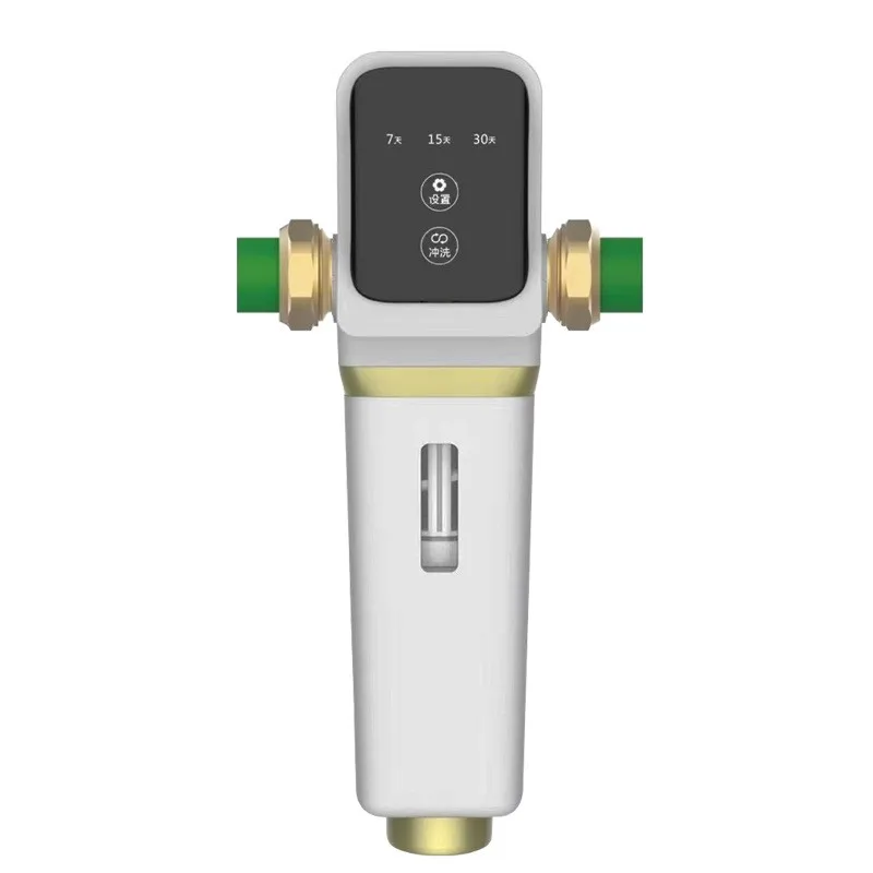 Automatic self-cleaning whole house water filter Backwash whole house water filter system Rotate down