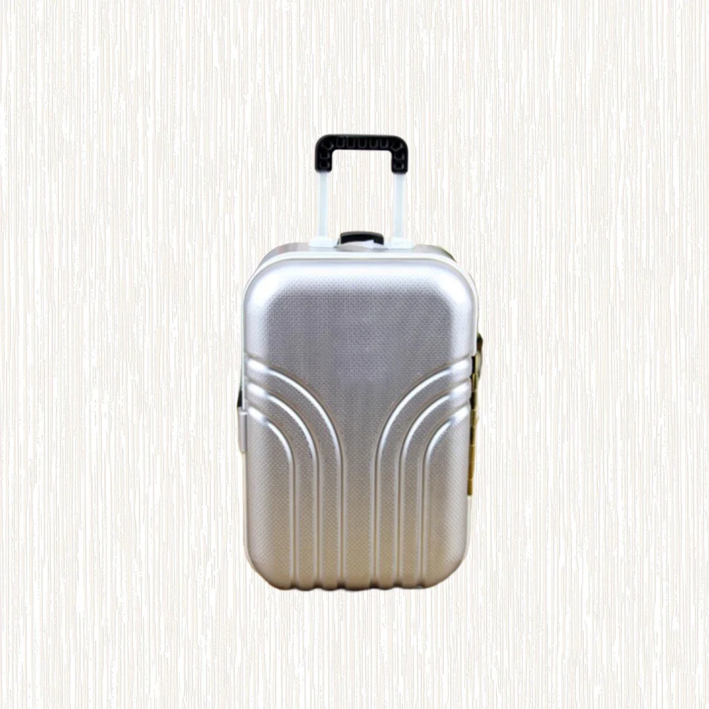 1pc Gepäck Piggy Silber Mini Spardose Für Kinder Mini Spardose Retro Spardose Reise Thema Dekorative Münze bank Geschenk