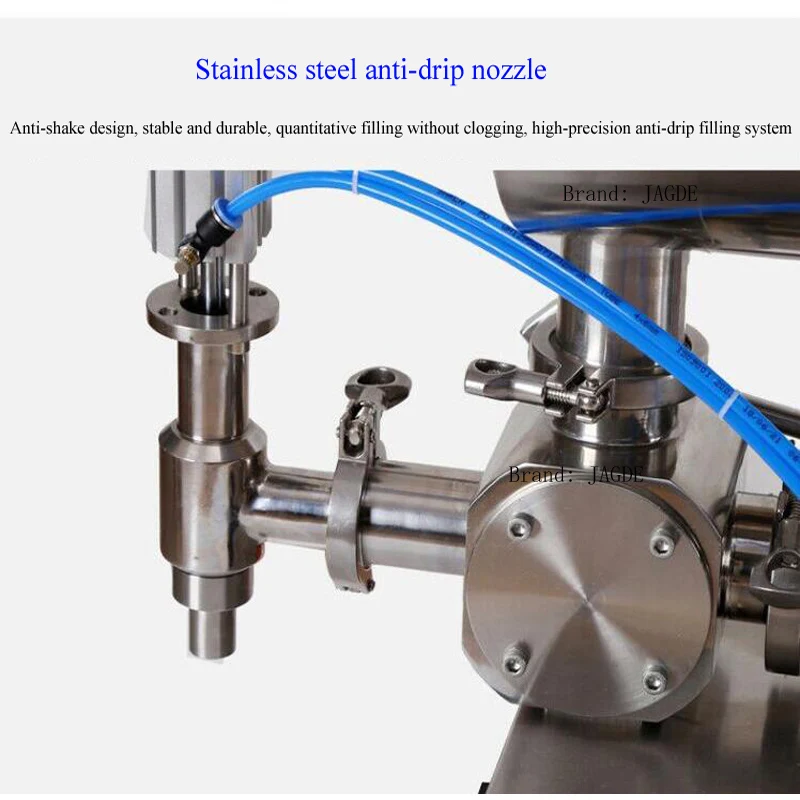 Horizontal Mixing Filling Machine For Tomato Sauce Bean Paste With Particles Peanut Butter Pneumatic Filling Machine