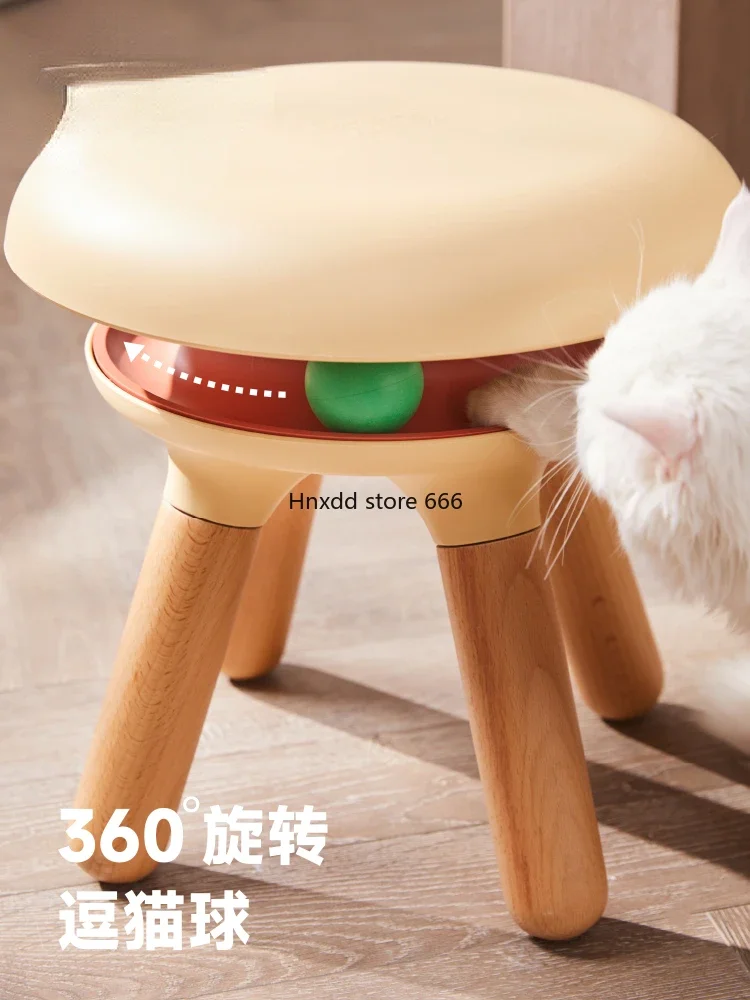 Cat stool Plastic stool Thickened comfortable sedentary cat toy to relieve boredom People and cats share