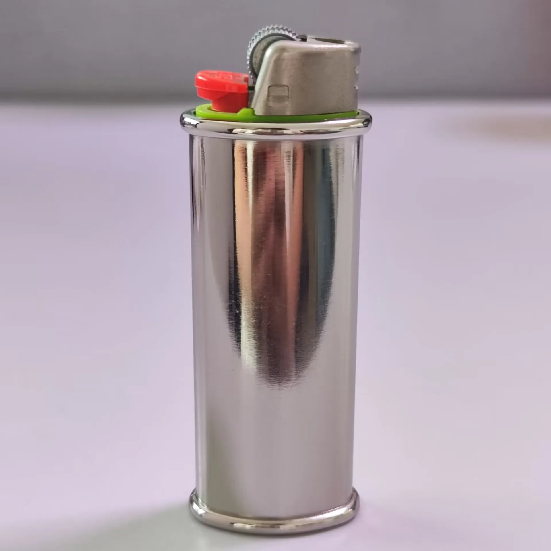 New Metal Lighter Case Cover Shell Fits Bic J6 Size Lighter Case Cover lighter Protector