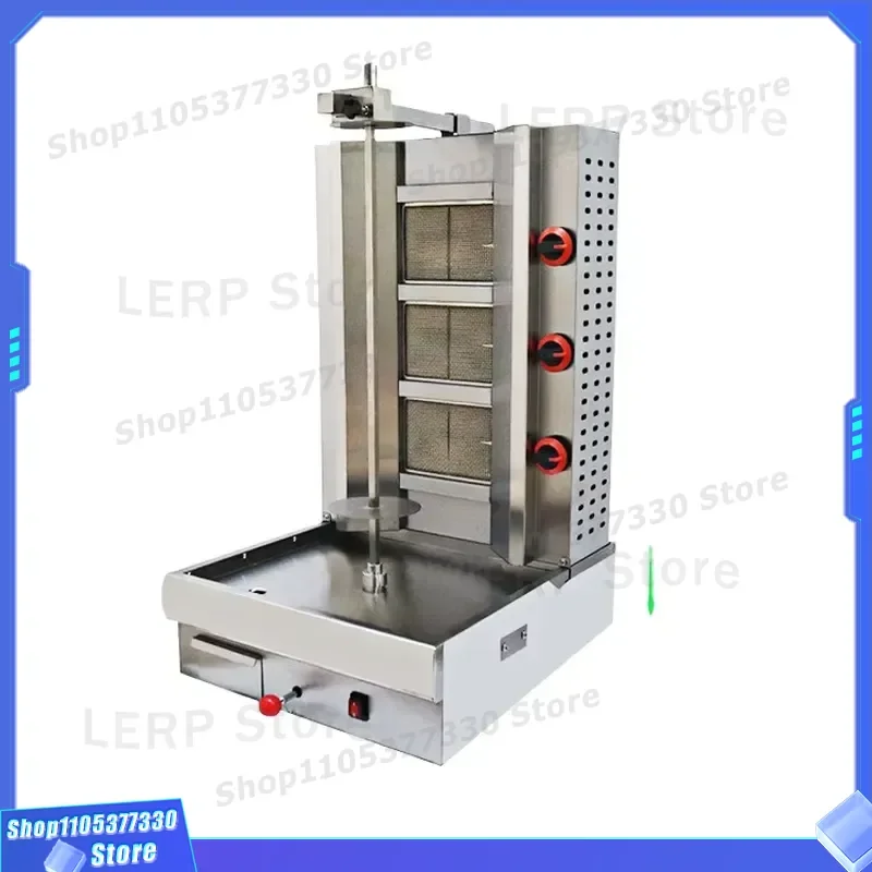 Commercial Gas Vertical Broiler 3 Burner Gyro Shawarma Machine Heavy Duty Turkey Roaster for Restaurant Kitchen Equipment 3