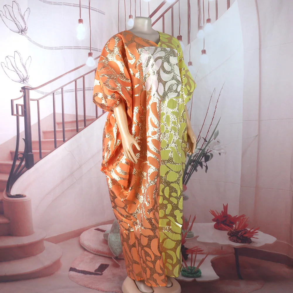 Brandneue Afrikanische Kleider für Frauen in Übergrößen Türkische Kleider für Damen Luxuriöser Jacquard-Stoff Kirchenkleidung für Frauen – Detail 7