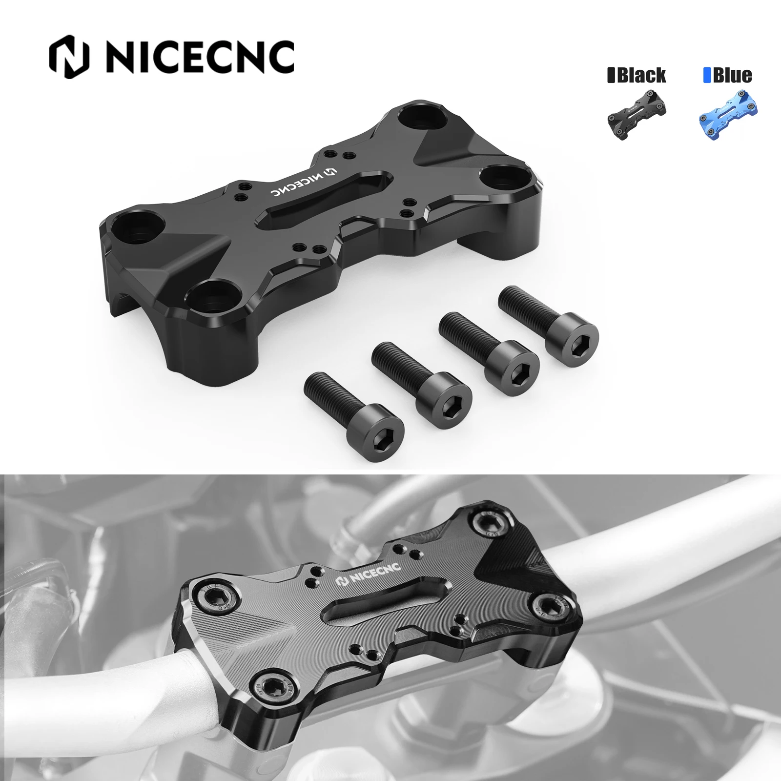 

Motorcycle Handlebar Top Clamp AMPS Pattern For Yamaha Tenere 700 /XTZ700 2019-2024 Tenere 700 World Raid 700 Rally Edition