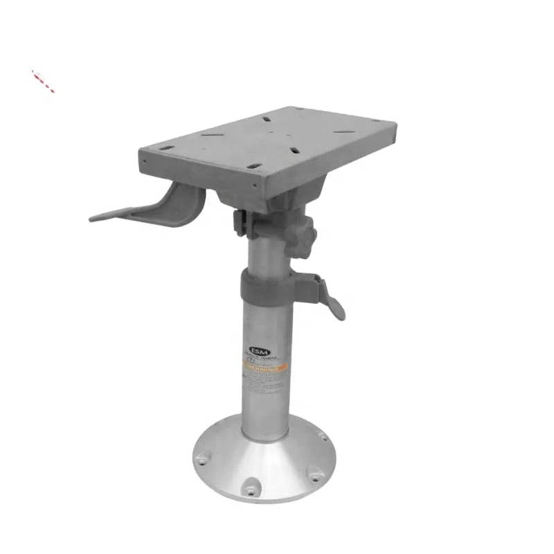 Aluminum Alloy Manual Adjustable Boat Seat Marine Pedestal