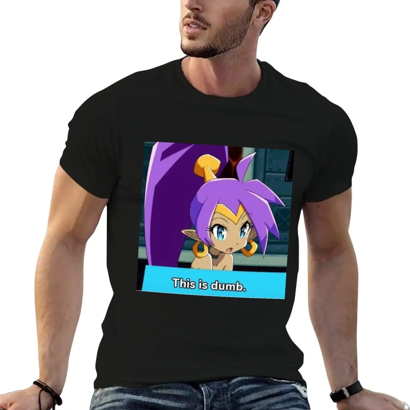 Anime Shantae 'This is dumb' Meme T-Shirt shirts graphic tees plus size clothes korean fashion anime shirts men