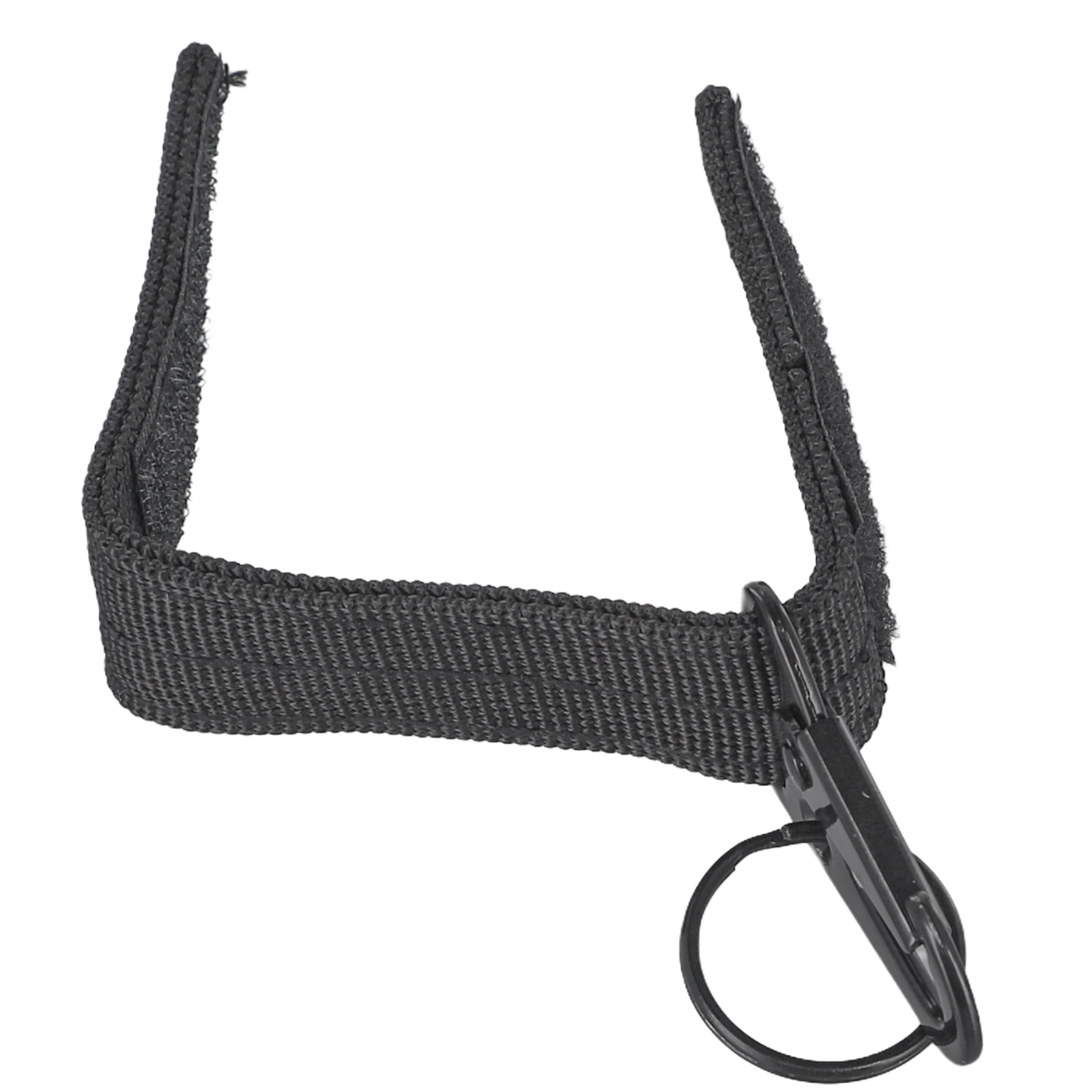 Spring Link Carabiner Key Hook with Nylon Webbing Belt and Steel Buckle for Outdoor For Camping Hiking and Climbing