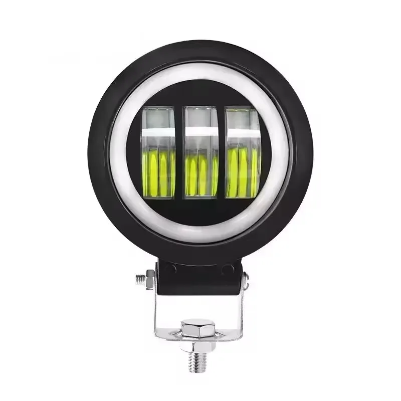 

Poq для 30 Вт круглый квадратный светодиодный рабочий фонарь Angel Eyes Bar Spot Offroad Мотоцикл Автомобиль Лодка 4x4 Atv Led 4 дюйма 12 В 24 В