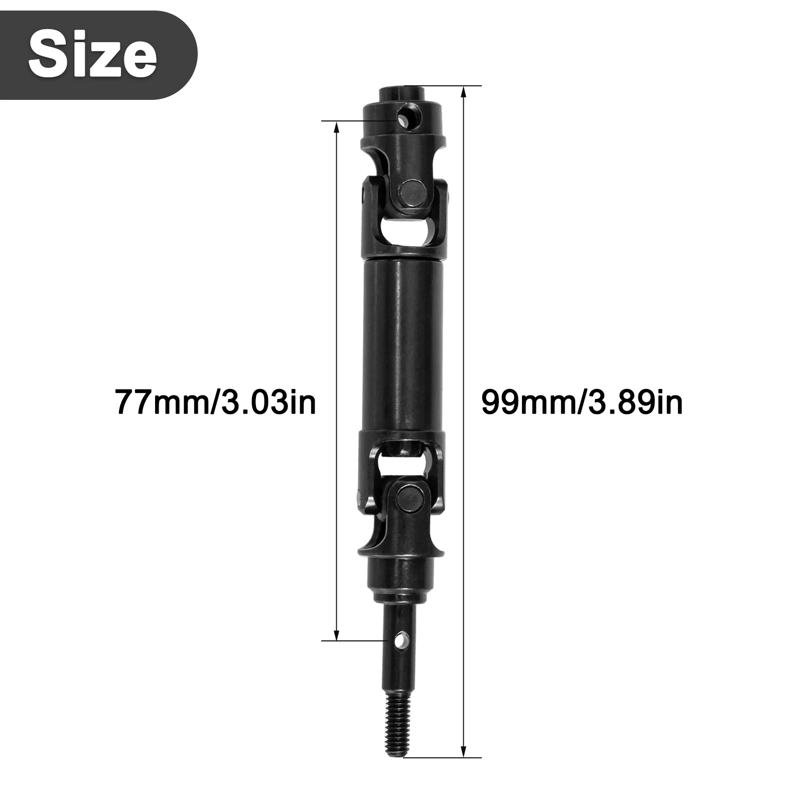 HFLRC 4PCS 1/16 Traxxas Mini XRT 108076-1 Mini Maxx BL-2s 107154-1 CVD Drive Shafts 99mm Steel Front & Rear Upgrade