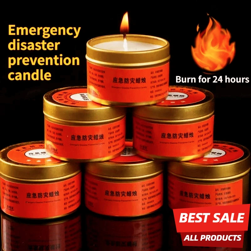 Windproof Smokeless Emergency Candles Disaster Prevention Supplies for Household Power Outages No Electricity Emergency Lighting