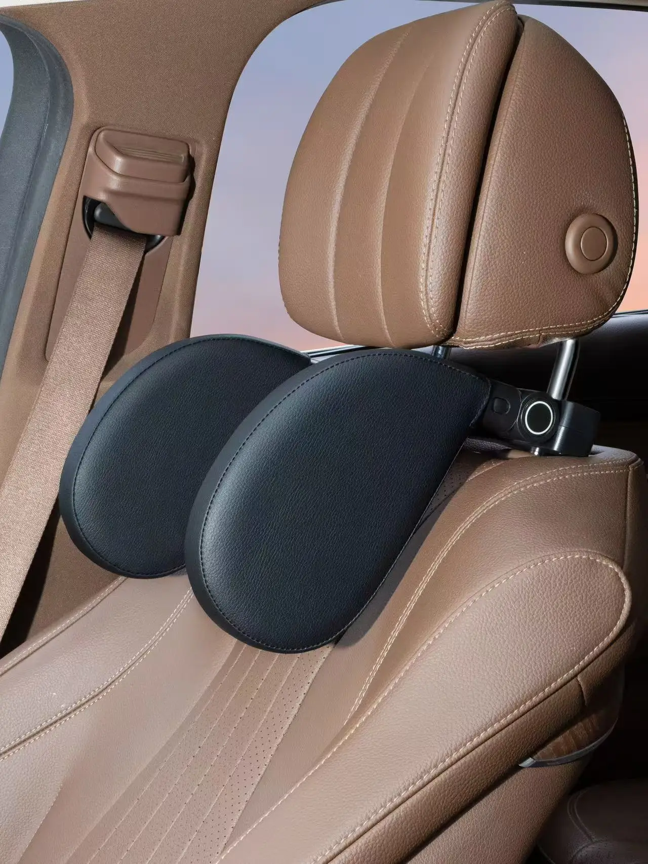 Reposacabezas de coche ROOLAEFOO, almohada para el cuello trasero del asiento del pasajero, almohada lateral para coche de viaje de larga distancia