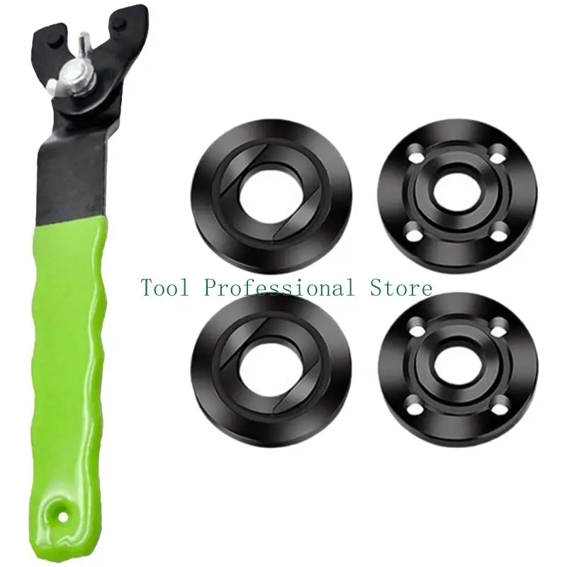 

57QF Многоцелевой шлифовальный аксессуар набор 5/8 "-11 фланцевой гайки с регулируемым гаечным ключом для резки шлифования