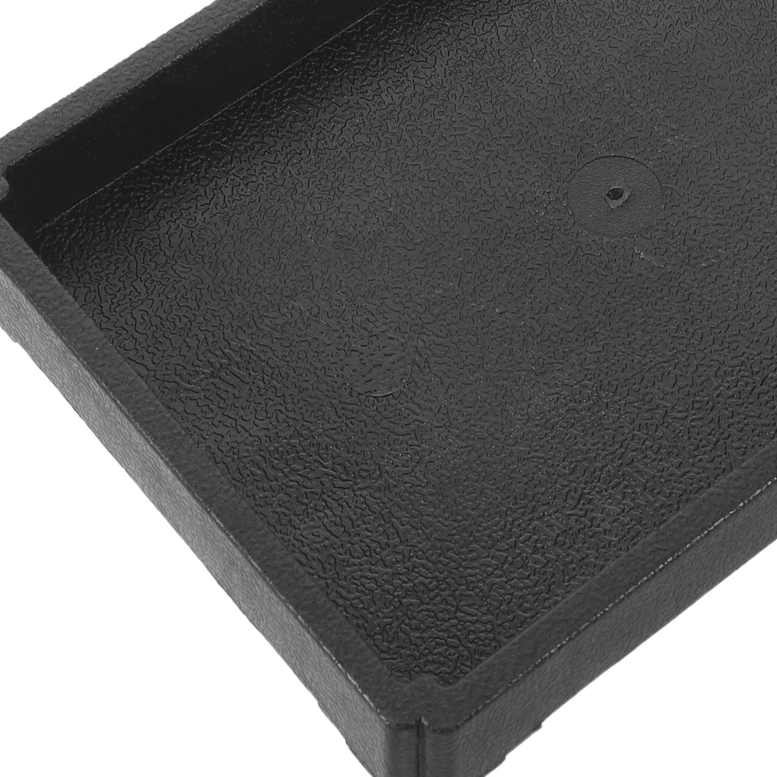 4Pcs Resin Plant Trays Rectangle Black 6.3x4.3in Indoor Planter Drip Tray Pot Watering Saucer Rectangular Pot Tray