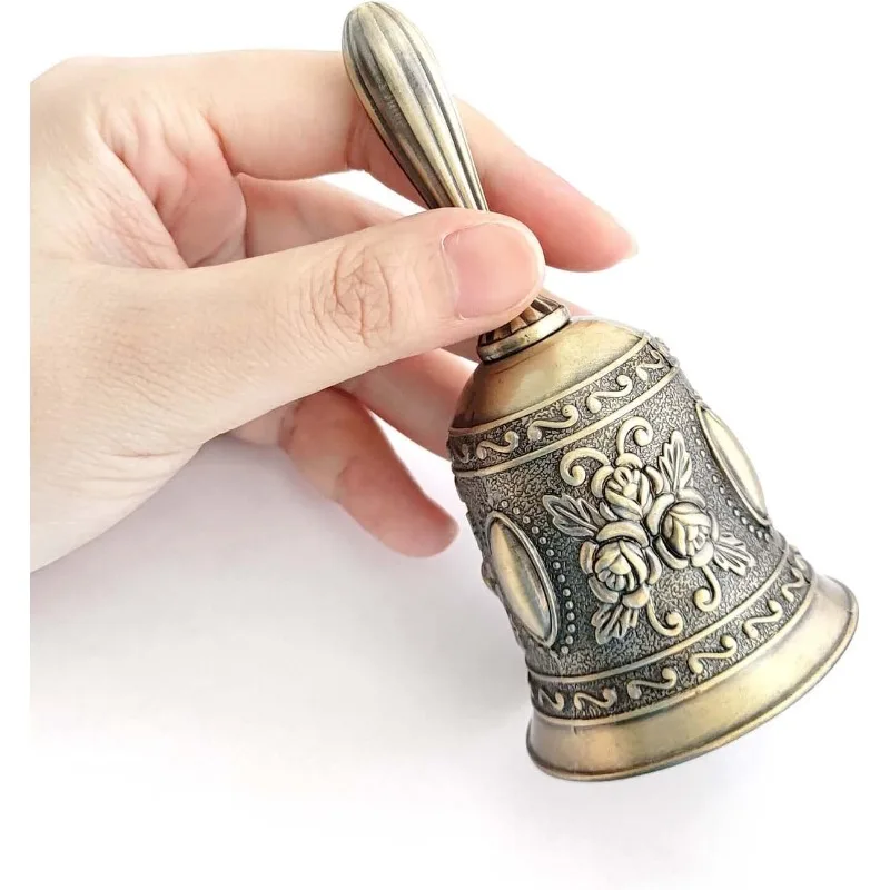 Vintage Hand-Cranked Bells - Loud Calling Bells For Bedside, Dinner, Weddings, Christmas And Festive Parties, Service Bell Call