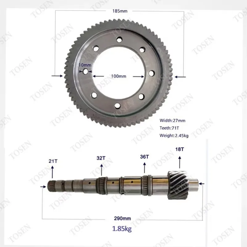 Crown Wheel Pinion 71T for VW Gearbox Diff Crown Wheel & Pinion