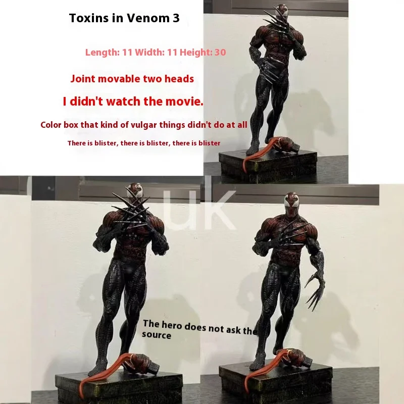 Venom 3 Anime Actionfiguren Sammlung Modell Statue Ornamente Spielzeug Kinder Weihnachtsgeschenke Ko Edition 30 cm Auf Lager