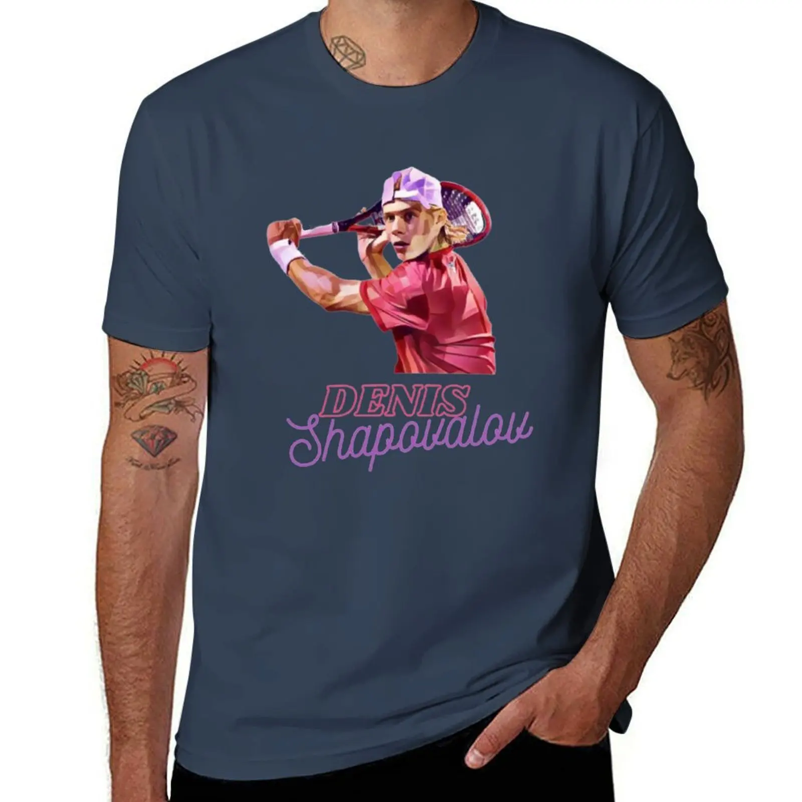 

Denis Shapovalov T-Shirt All Match Print Short Sleeve Top